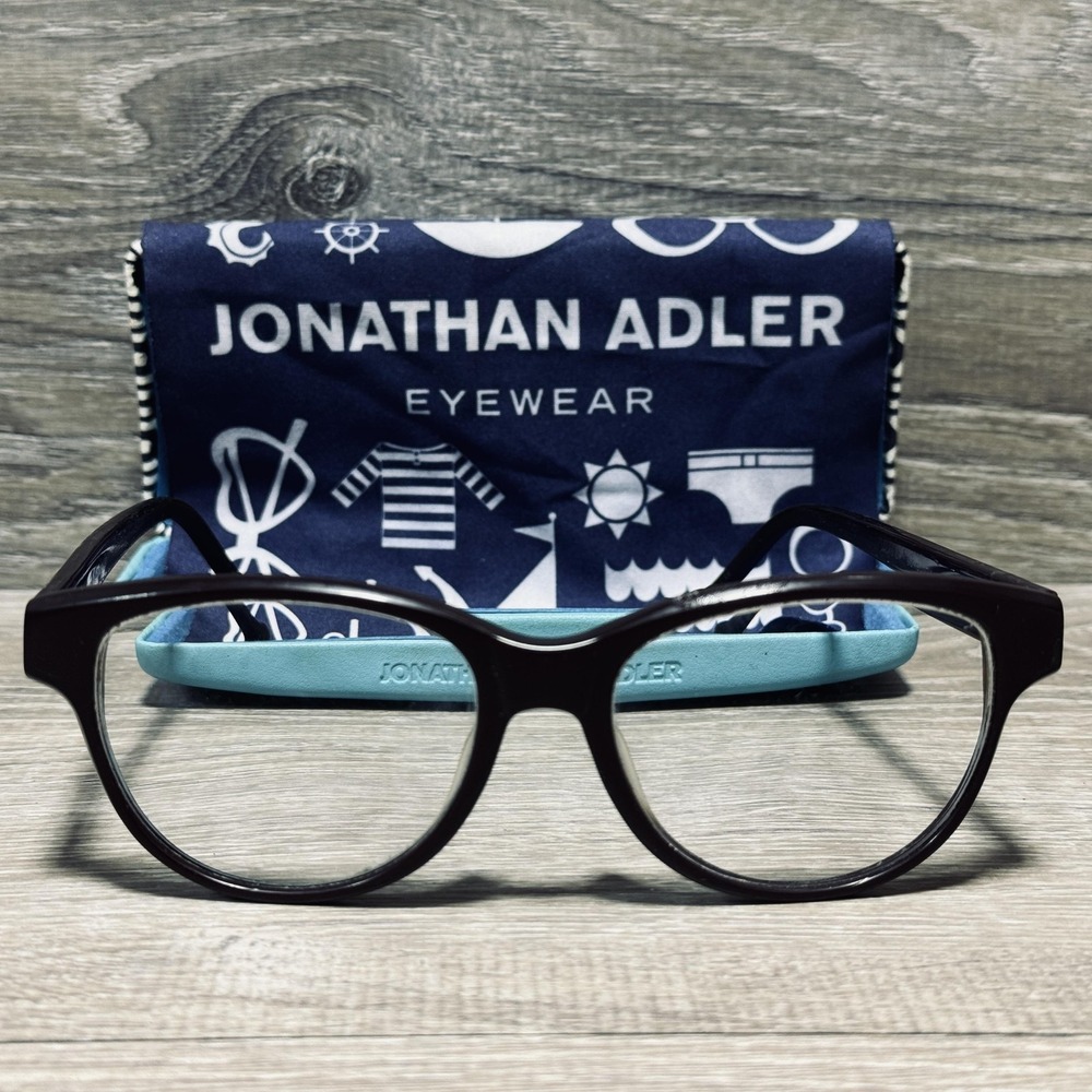 Jonathan Adler JA310 UF Eyeglass Frames Womens 53-17-140 Burgundy Tortoise - Picture 2 of 11